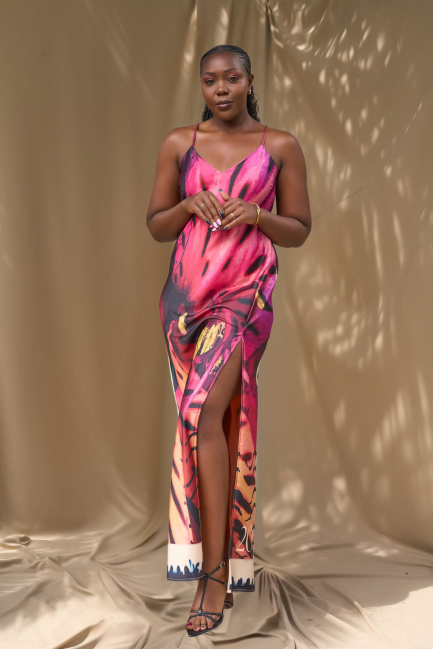 Peruvian Lily Maxi Slip -Front Slit