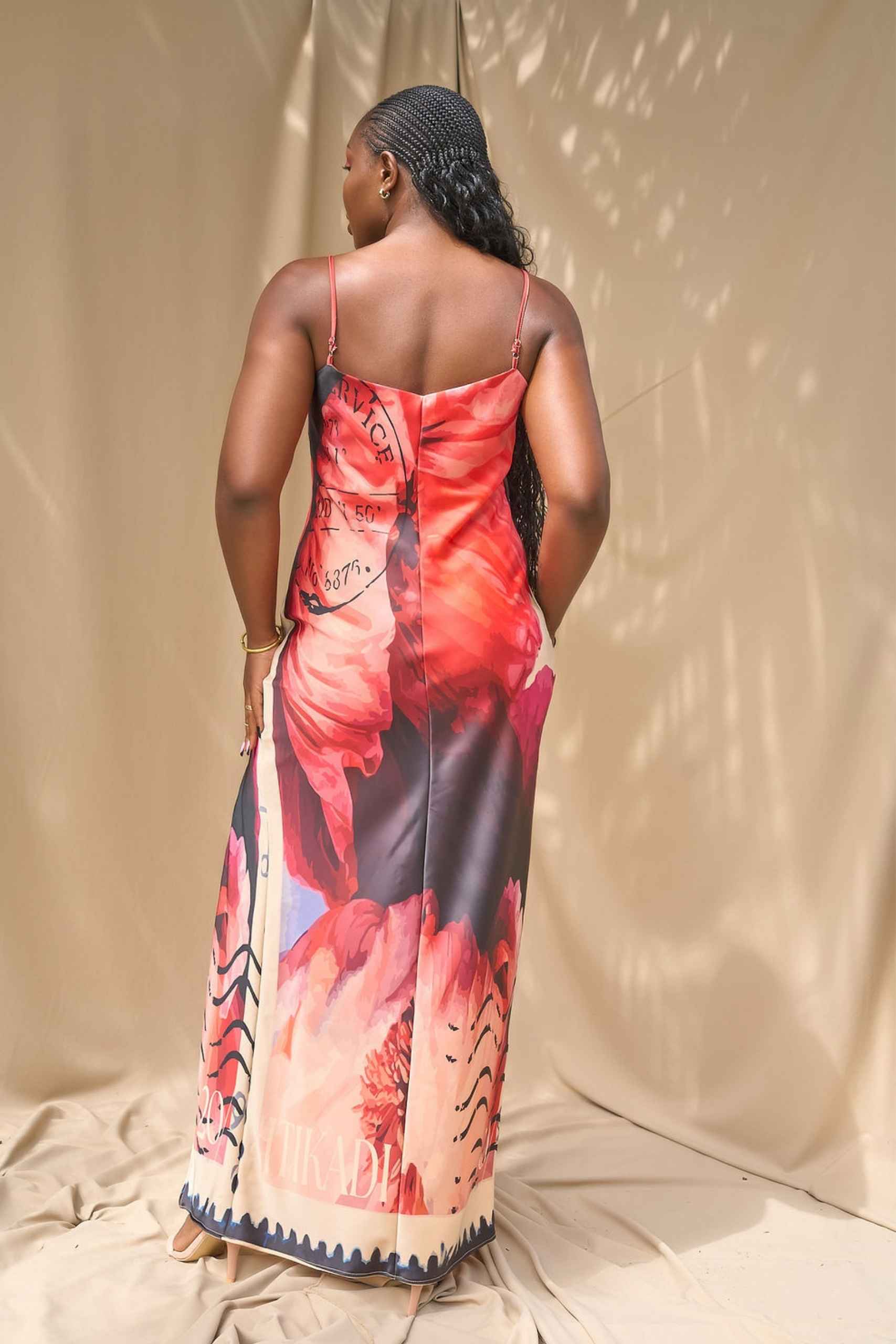 nairobi poppy maxi slip front slit (back) nairobi poppy maxi slip front slit (back)