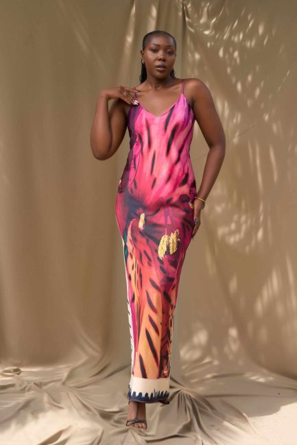 peruvian lily maxi slip back slit (front)